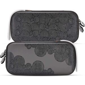 FUNLAB Switch Case Black Compatible with Switch/OLED/Lite, Portable Switch Carry